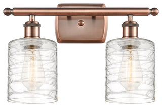 Innovations 516-2W-AC-G1113-LED 2-Light Bath Vanity Light, Antique Copper
