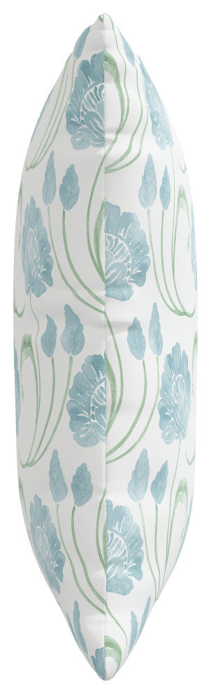 18" Decorative Pillow, Polyester Insert, Cleo Floral Sage