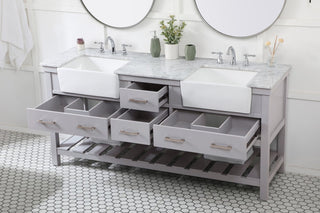 Home Living 22" Farmhouse Grey-Light Bathroom Vanity