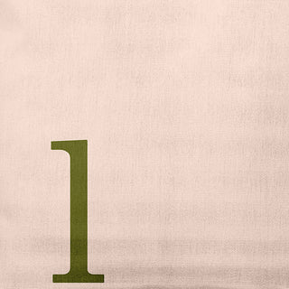 20" x 20" Modern Monogram Indoor/Outdoor Polyester Throw Pillow, Olive