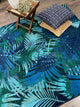 Fronds, Blue, 8' Round