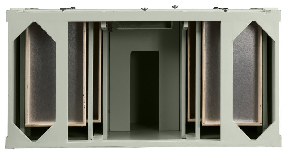Brittany 48" Sage Green Vanity, Charcoal Soapstone Quartz Top
