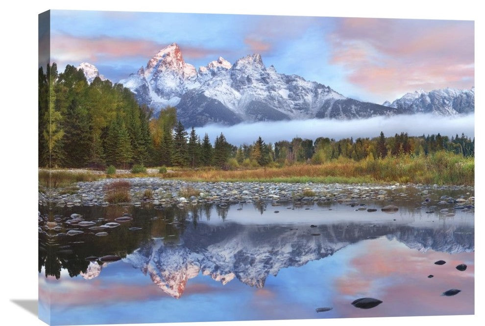 "Grand Tetons Reflected In Lake, Grand Teton National Park, Wyoming" Artwork