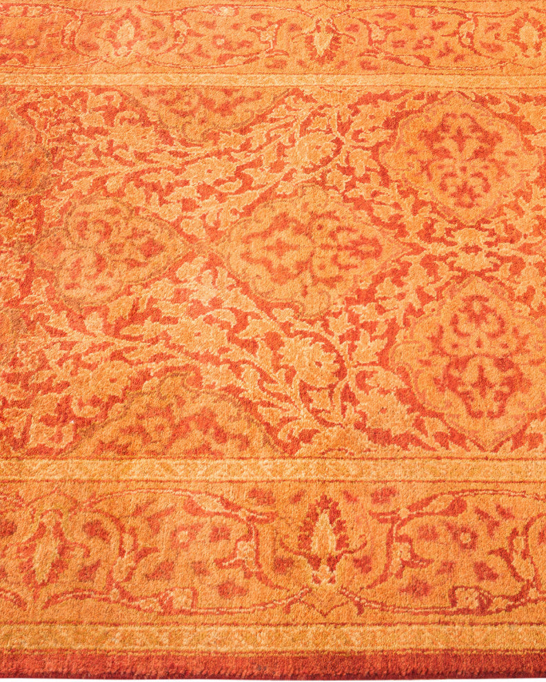 Mogul, One-of-a-Kind Hand-Knotted Area Rug Orange, 2'7"x11'7"