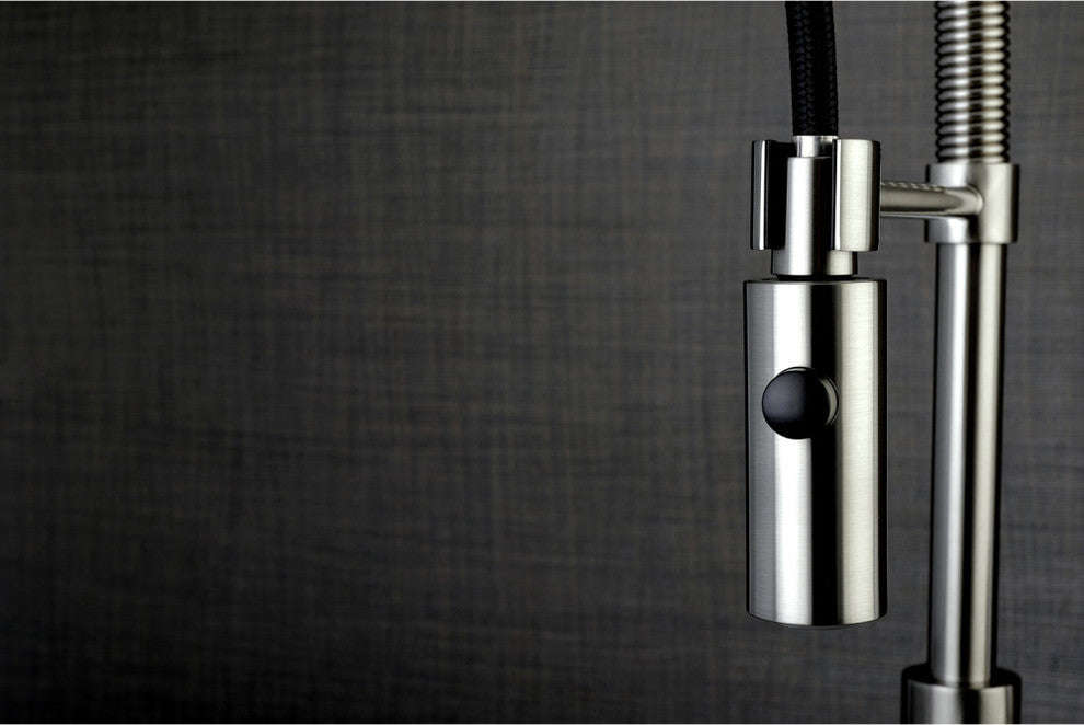 Gourmetier Single-Handle Pre-Rinse Kitchen Faucet, Brushed Nickel