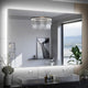 Backlit LED Mirror for Bathroom, Anti-Fog Dimmable, Silver, 48x32