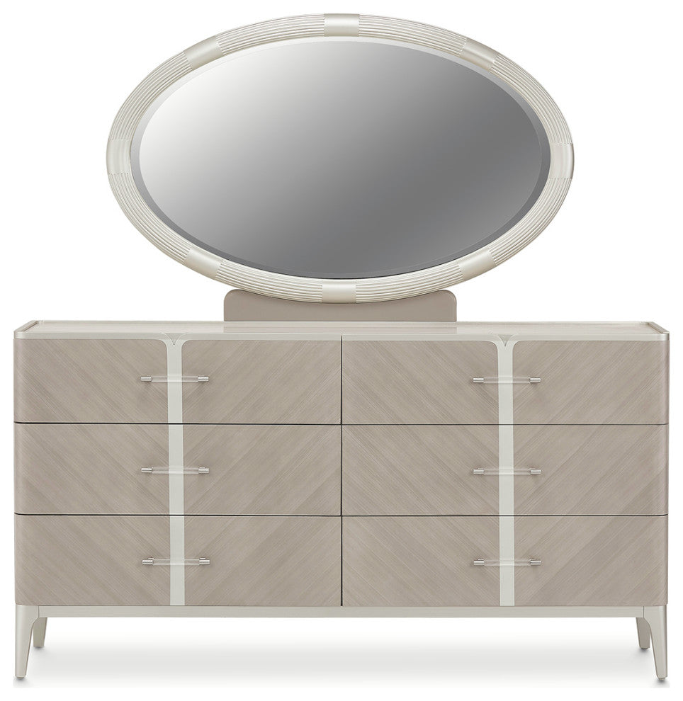 AICO Furniture Lanterna 7 Piece King Bedroom Set