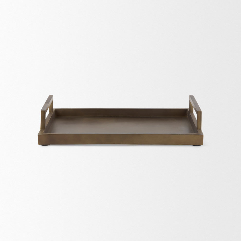 Shay Gold Aluminium Tray, Medium