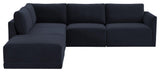 Willow Navy Modular LAF Sectional