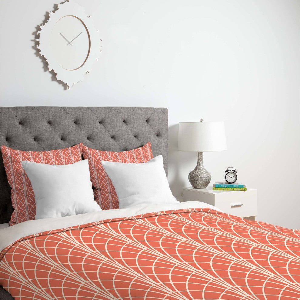 Deny Designs Heather Dutton Arcada Persimmon Duvet Cover - Lightweight