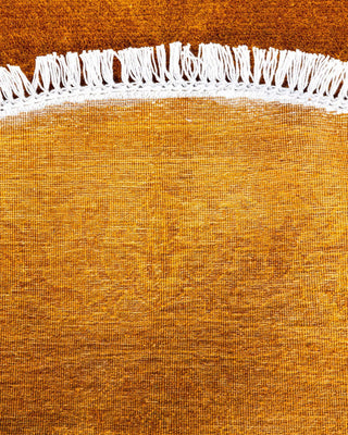 Overdyed, One-of-a-Kind Hand-Knotted Area Rug Gold, 4'1"x4'1"