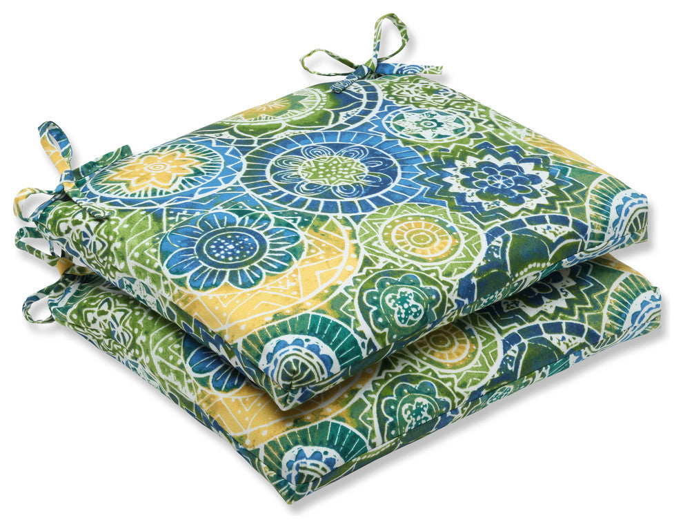 Omnia Lagoon Squared Corners Seat Cushion, Set of 2