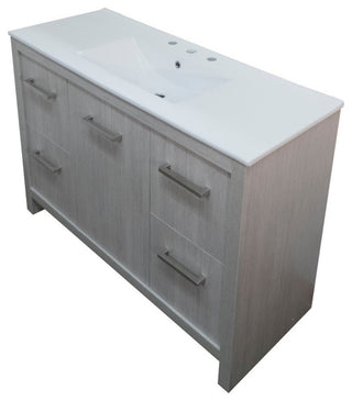 48" Single Sink Vanity With Gray Pine Finish