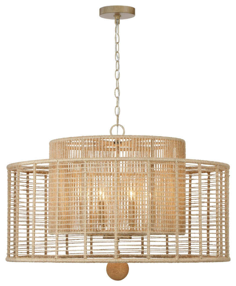 Crystorama Lighting Group JAY-A5006 Jayna 8 Light 32"W Drum - Burnished Silver