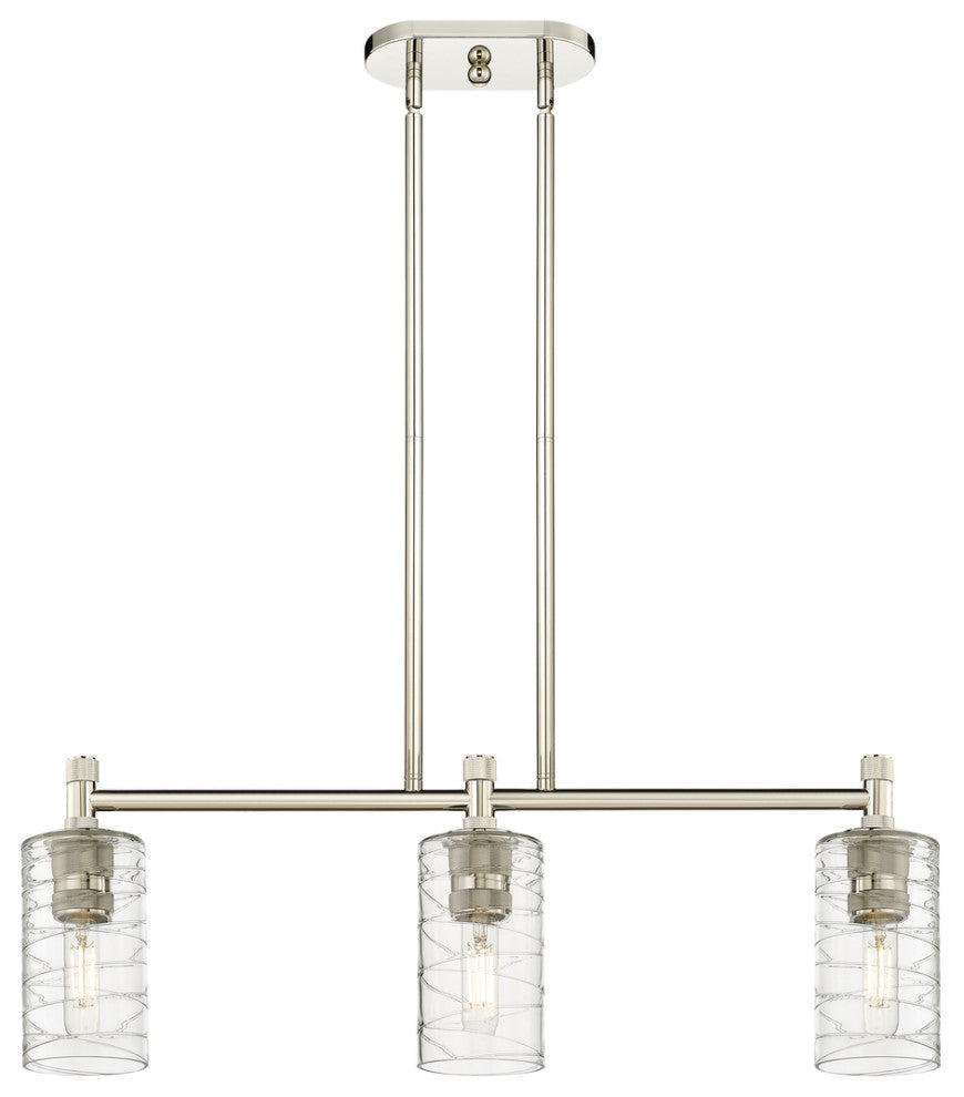 Crown Point 3 30.5" Island Lighting Polished Nickel