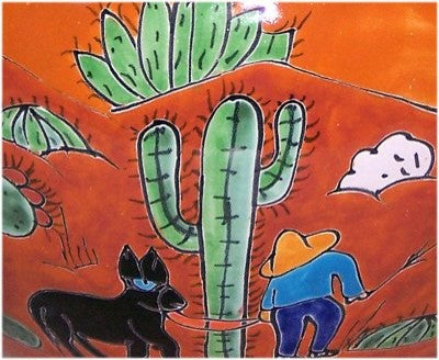 Medium Size Desert Talavera Ceramic Pot