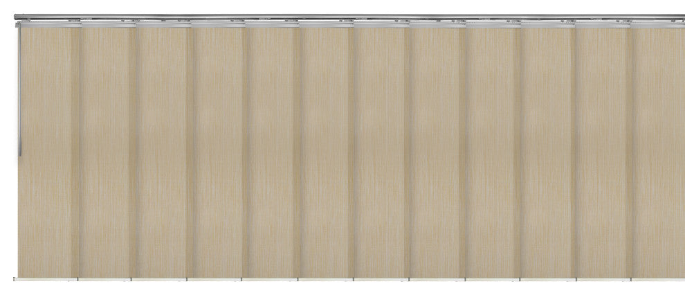 Aldi 12-Panel Track Extendable Vertical Blinds 140-260"W