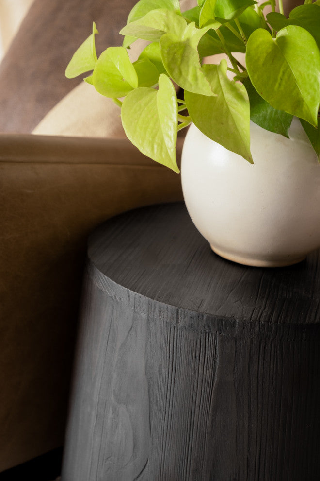 Mott End Table Ebony, Ebony