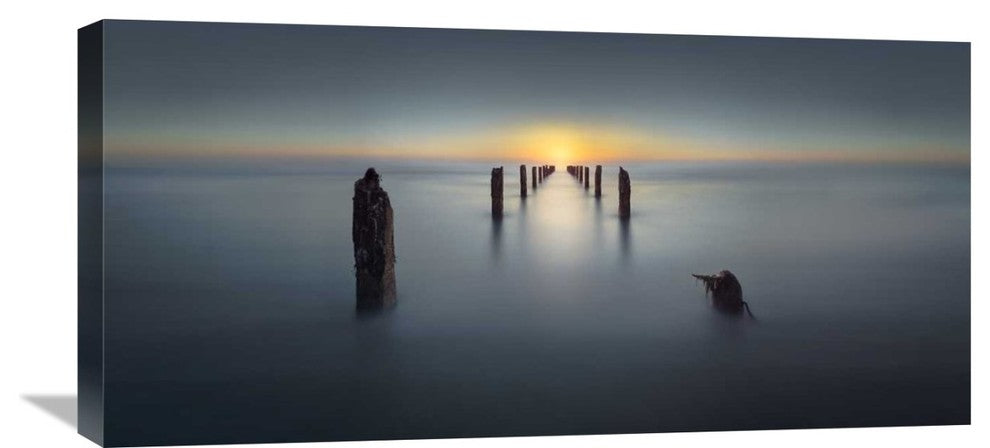 "Last Light" Stretched Canvas Giclee by Nadav Jonas, 30x14"