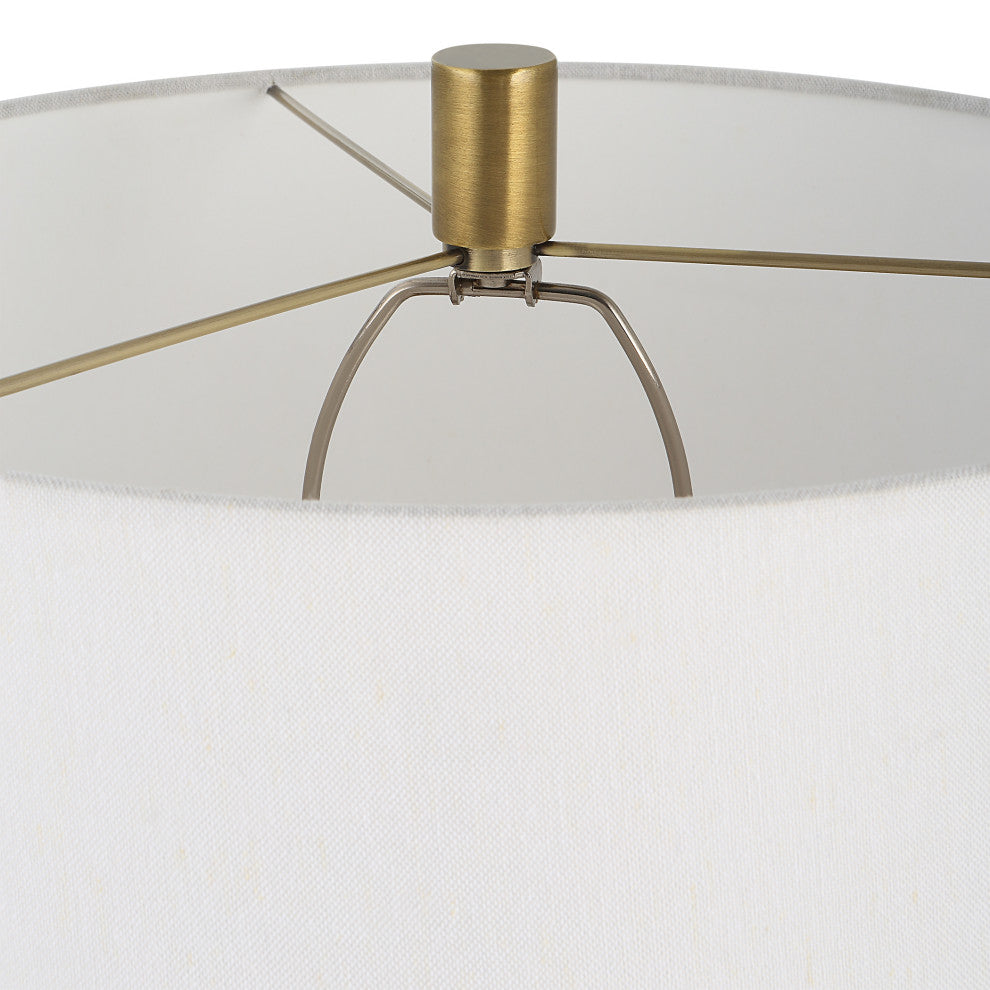 Uttermost Adelia Ivory & Brass Table Lamp