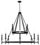Capital Lighting, 445201IH, 48"Wx44"H 12-Light Two-Tier Chandelier