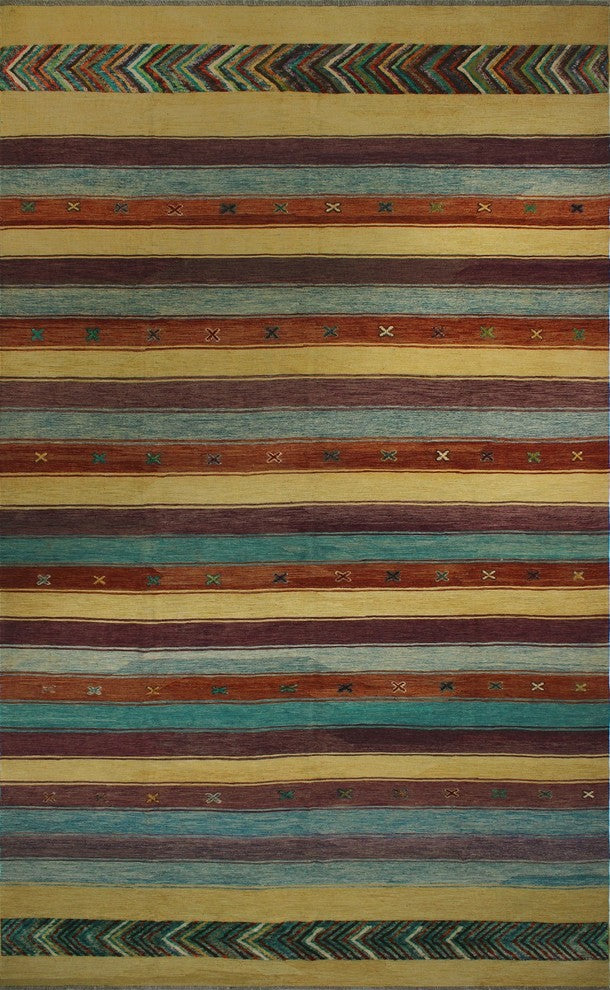 High-Low Kilim Brycen Gold Rug