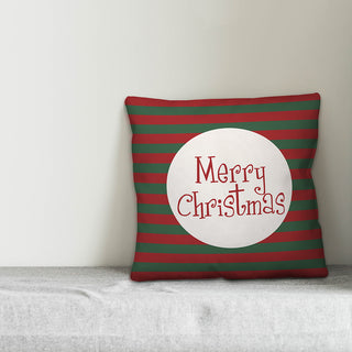 Merry Christmas 18"x18" Throw Pillow Cover