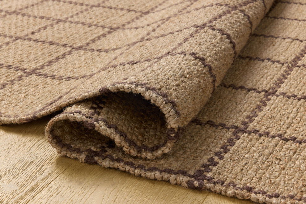 Chris Loves Julia x Loloi Fletcher Natural / Brown 2'-3" x 3'-9" Runner Rug