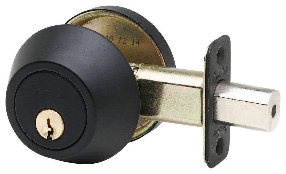 Single Cylinder Deadbolt, Black