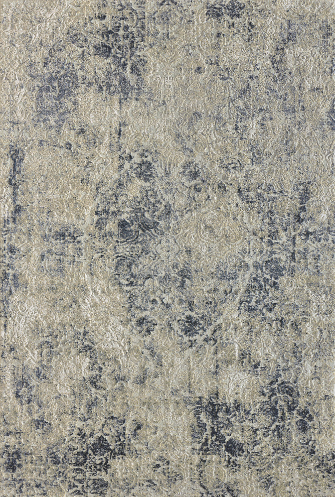Quartz 27040-115 Area Rug, Light Beige And Blue, 7'10"x10'10"