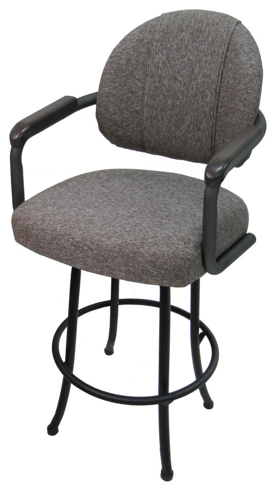 Swivel Metal Counter 26", 30" Extra Tall 34" Bar Stool, M-79, Mojave Gray, Gray