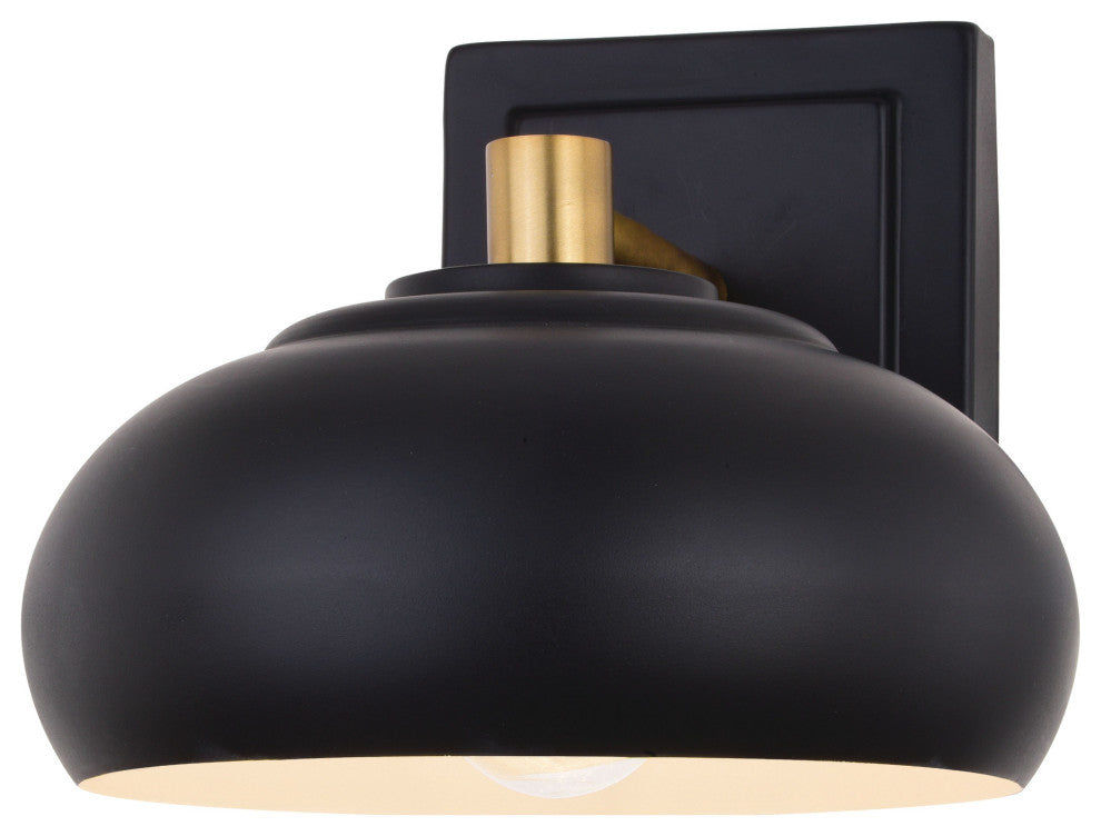 Vaxcel Lighting W0381 Belmont 7" Tall Bathroom Sconce - Matte Black / Satin