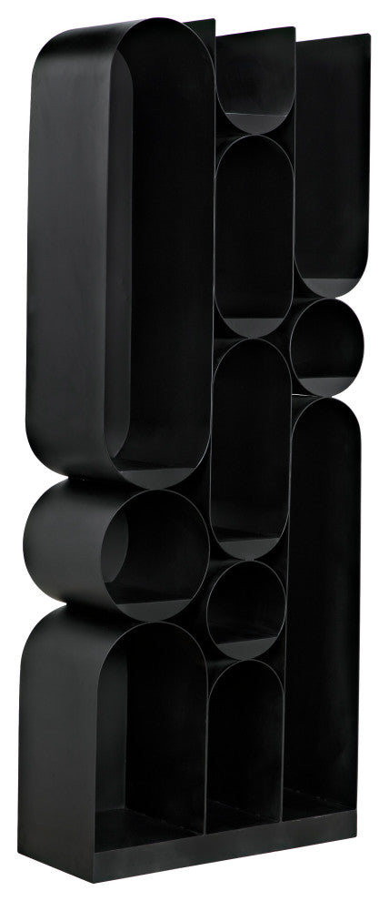 Noir Furniture Atomic Bookcase, Metal