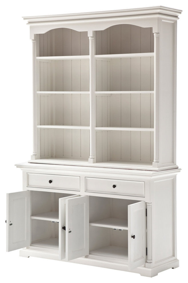 Classic White Hutch Cabinet
