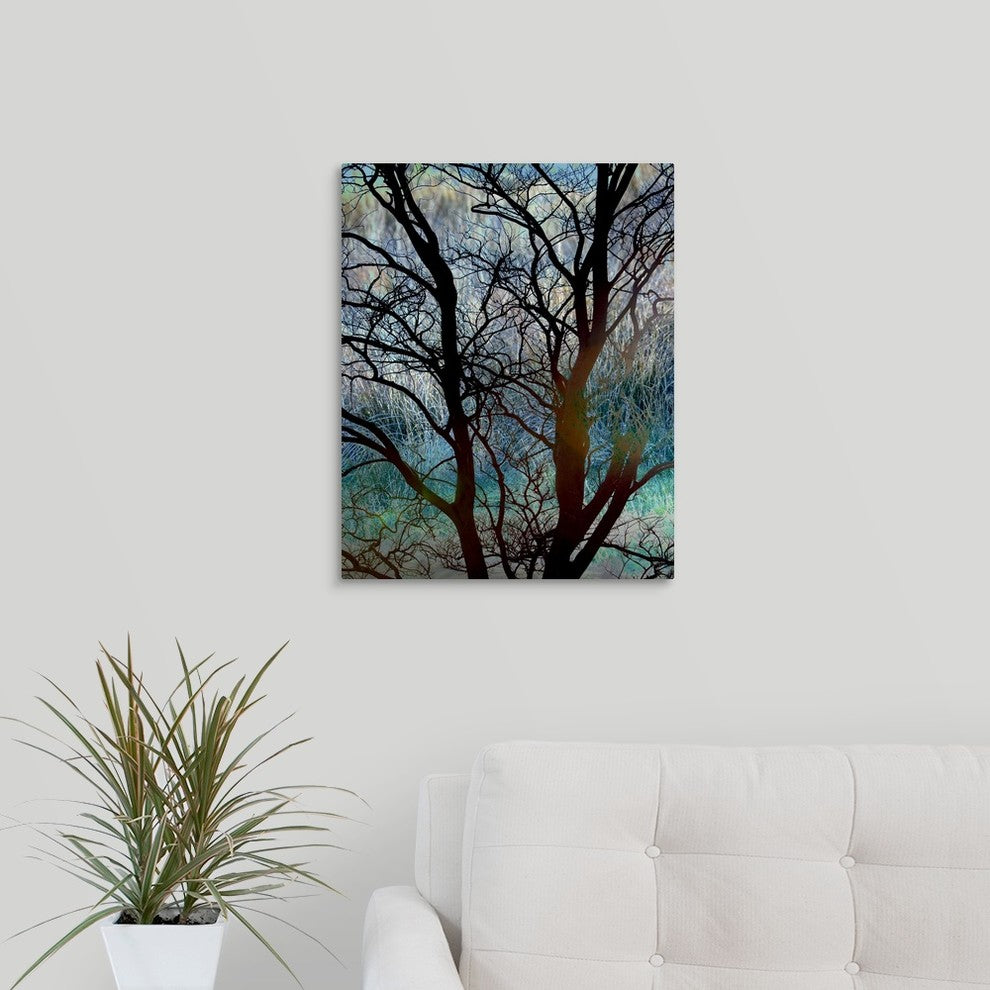 "Tangled in Turquoise" Wrapped Canvas Art Print, 16"x20"x1.5"