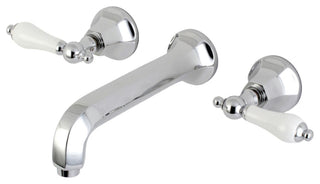KS4021PL 2-Handle Wall Mount Tub Faucet, Polished Chrome