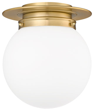 Z-Lite 1-Light Flush Mount,Heritage Brass