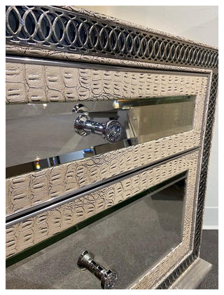 Retreat Cane Back Fabric Upholstered Side Chair in Beige by Hooker Furniture