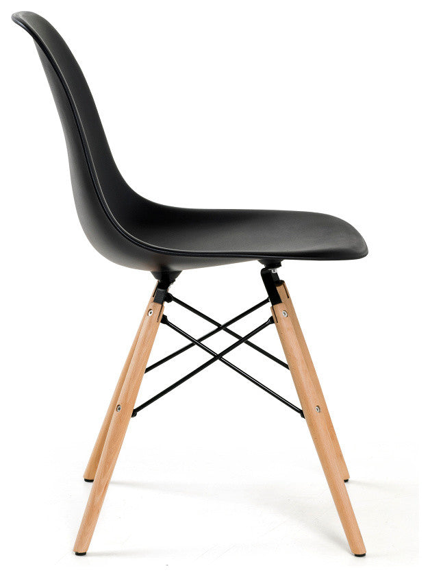 Eiffel Side Chair, Set of 4, Black