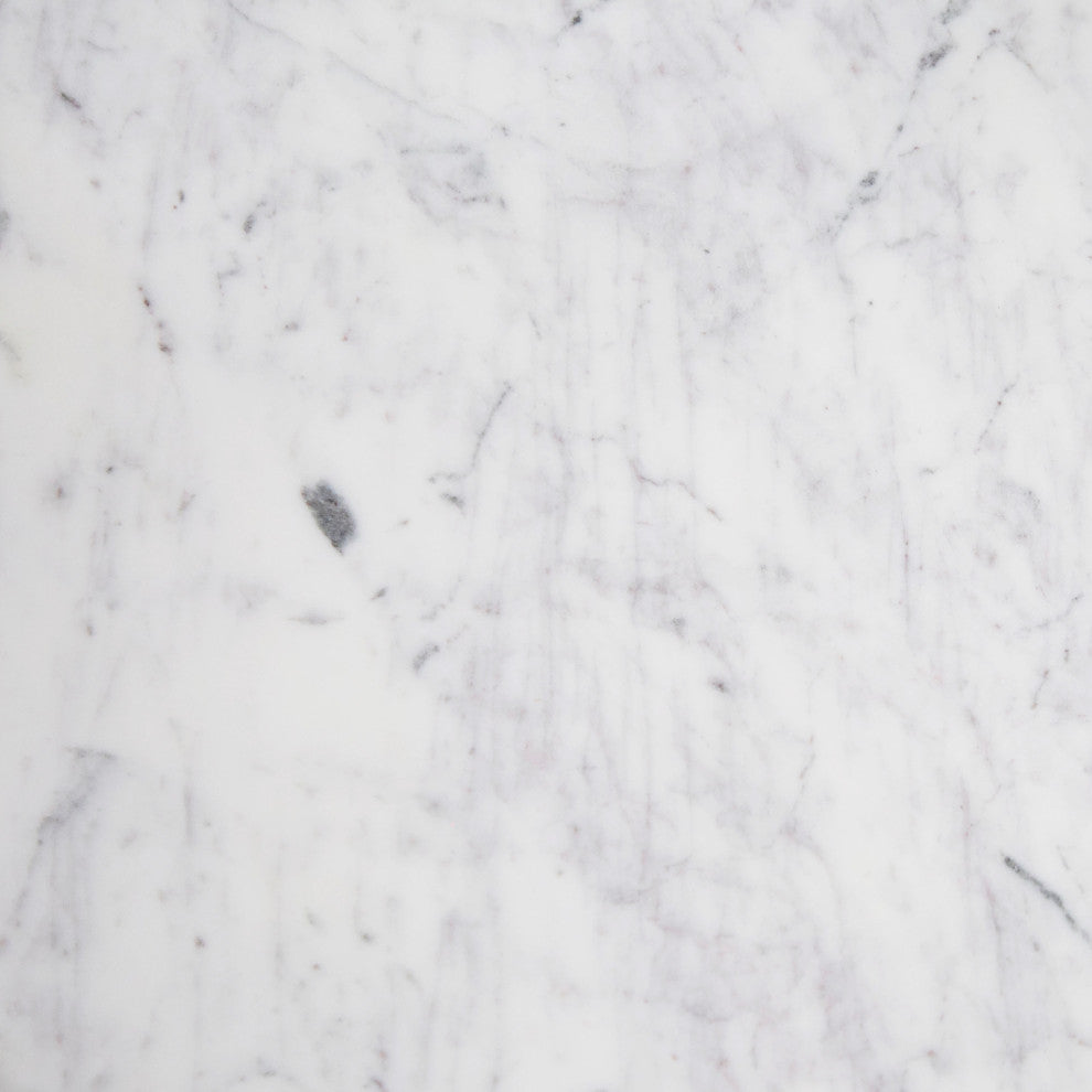 Modrest Cambridge White Marble and Mango Console Table