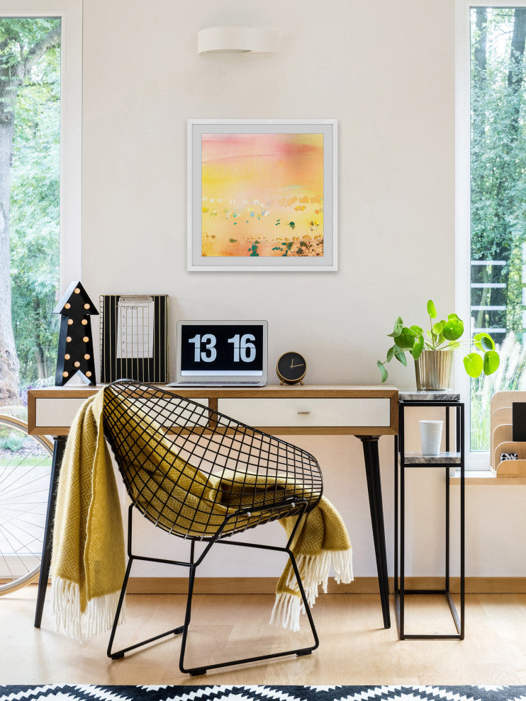 "High Sun" Framed Painting Print , 32"x32"