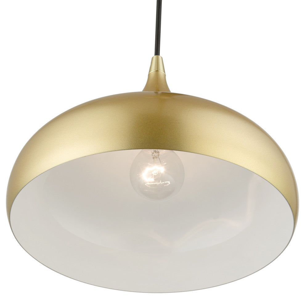 Livex Lighting 1 Light Soft Gold Pendant
