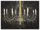 "Grand Chandelier Black I v2" Digital Paper Print by James Wiens, 42"x32"