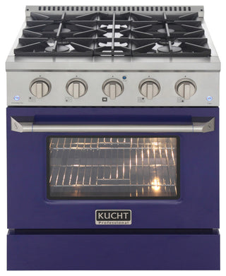 KUCHT Pro-Style 30" 4.2 cu. ft. Range, Blue, Natural Gas