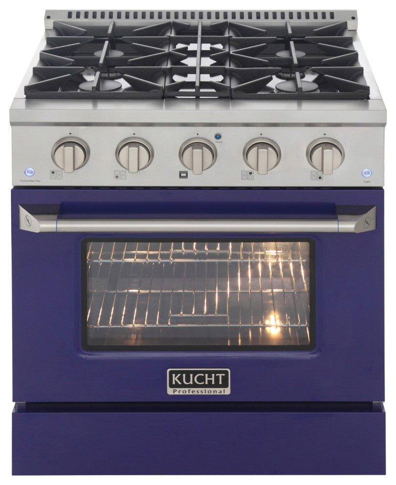 KUCHT Pro-Style 30" 4.2 cu. ft. Range, Blue, Natural Gas