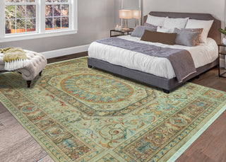 Pak-Persian deren Gray/Light Brown Rug, 9'1x12'3