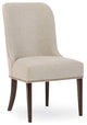Modern Streamline Mid Century Upholstered Side Chairs, Set of 2