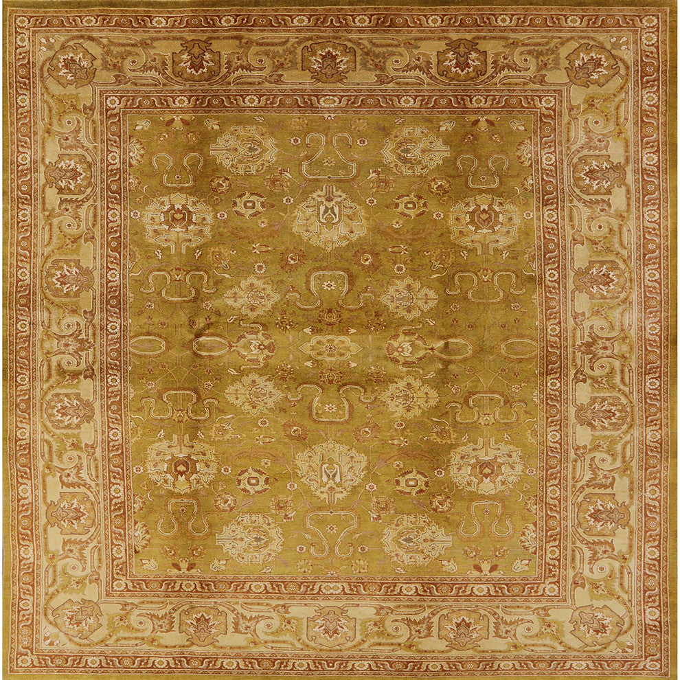 Ahgly Company Indoor Square Mid-Century Modern Area Rugs, 4' Square