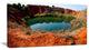"Bauxite Mine With Lake" Landscape Canvas Photo Print, 32"x16"