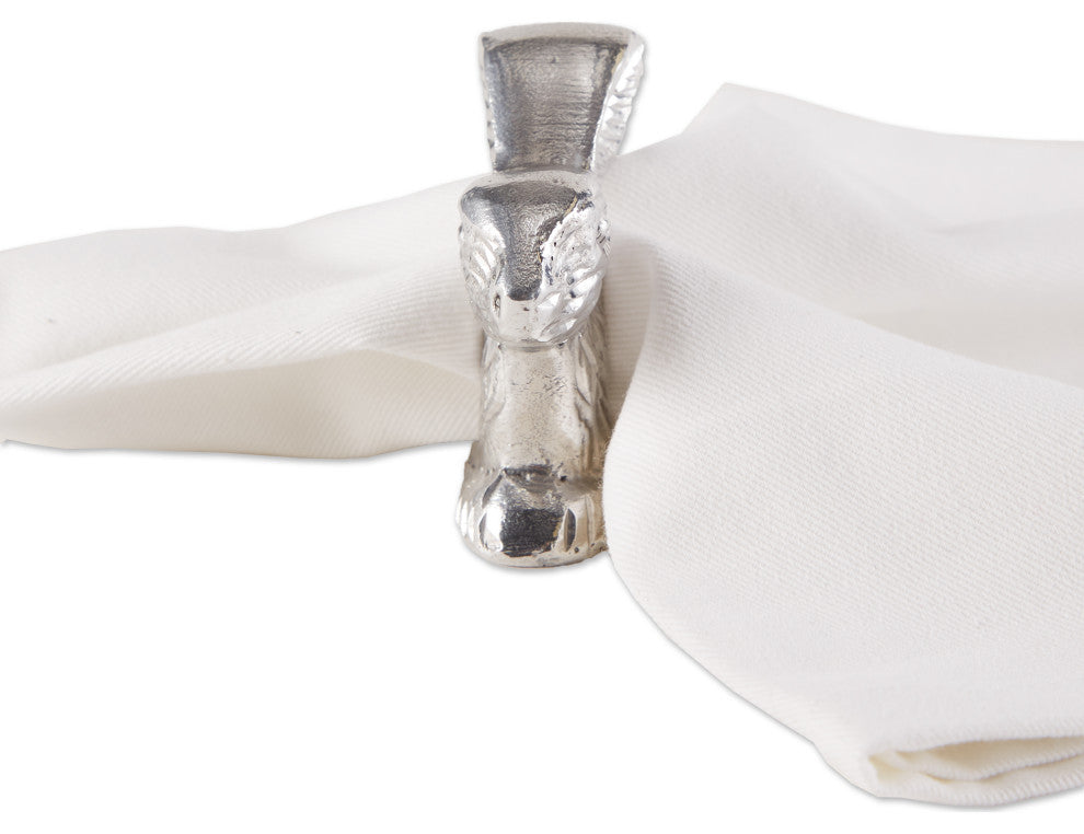 Silver Rabbit Napkin Ring (Set of 4)